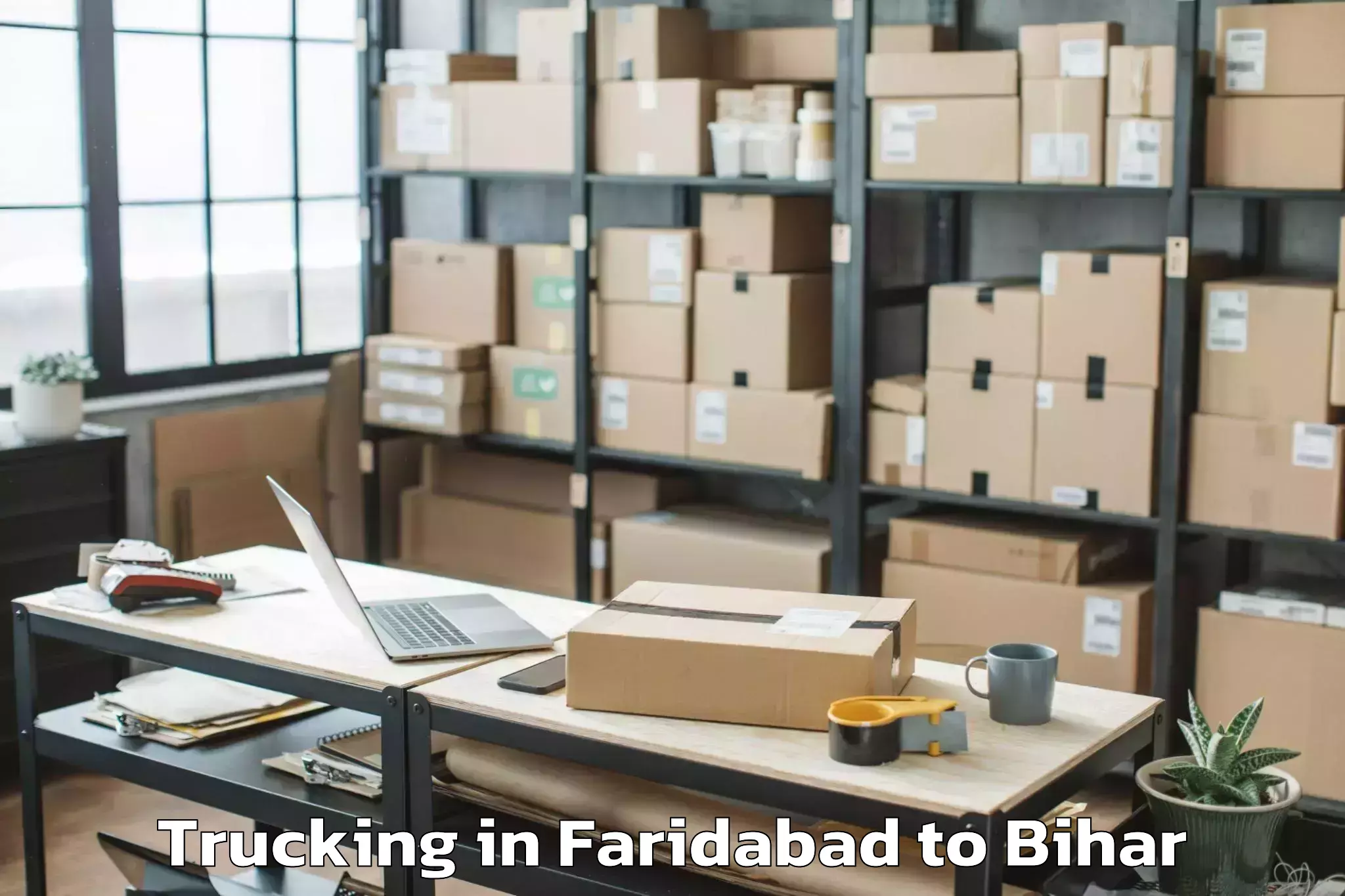 Reliable Faridabad to Charaut Trucking